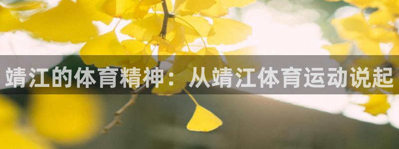 球王会体育：靖江的体育精神：从靖江体育运动说起